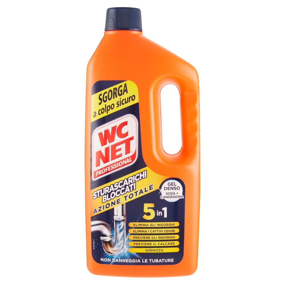 WC Net Professional Sturascarichi Bloccati Azione Totale 1000 ml